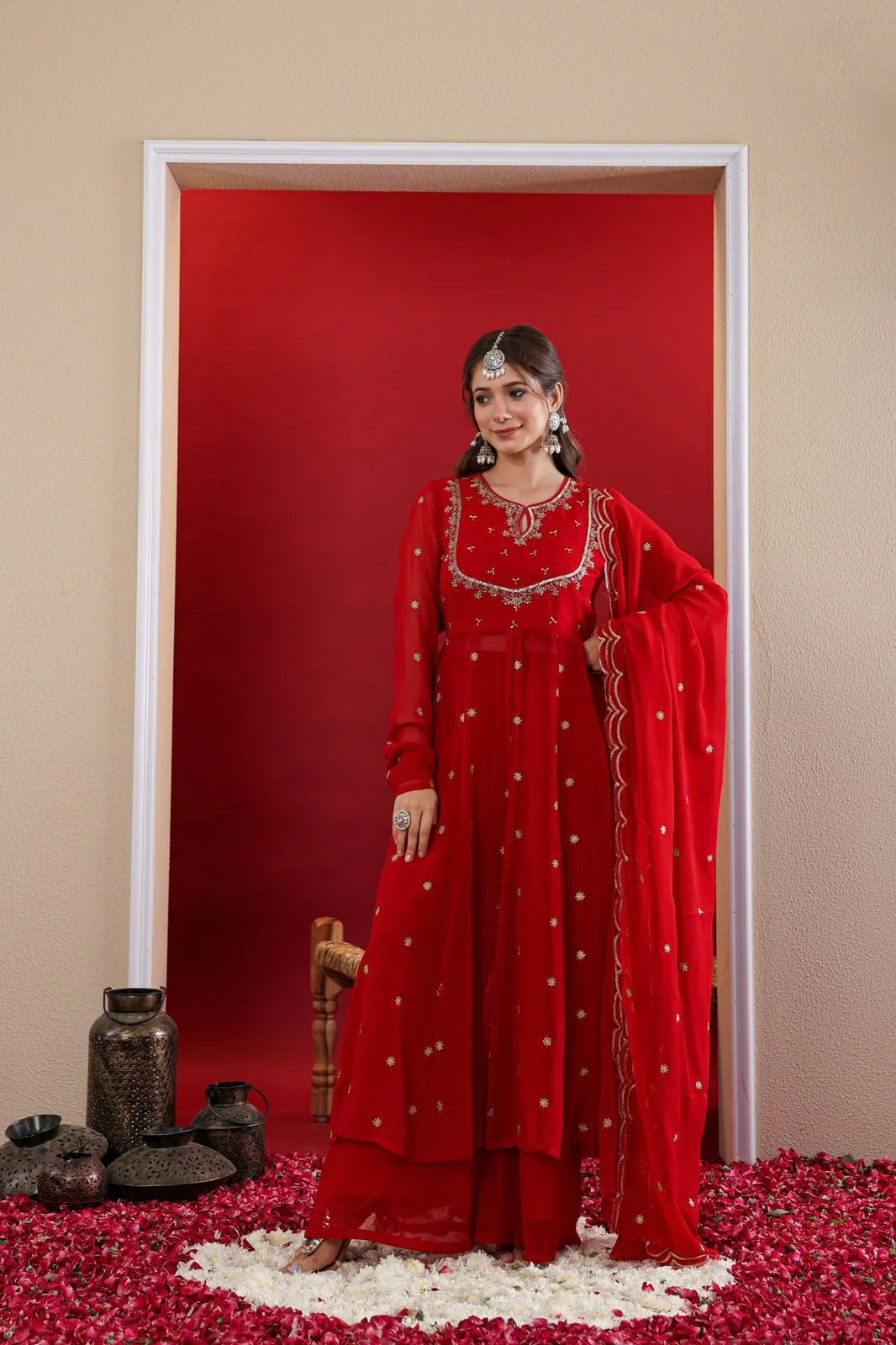 KARWACHOUTH SPECIAL BEAUTIFUL ANARKALI SUIT