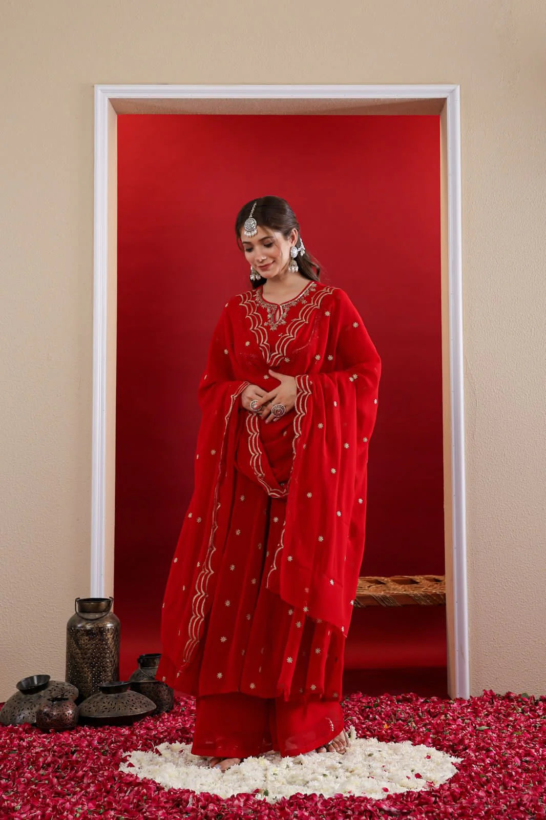 KARWACHOUTH SPECIAL BEAUTIFUL ANARKALI SUIT