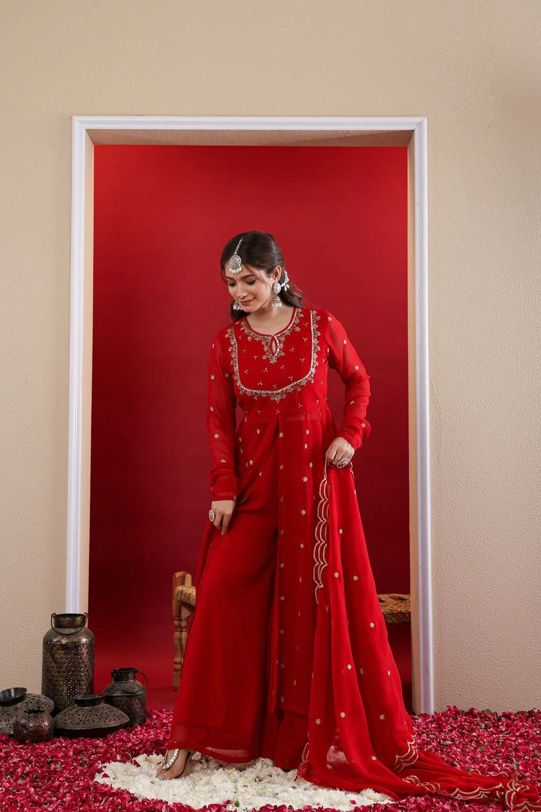 KARWACHOUTH SPECIAL BEAUTIFUL ANARKALI SUIT