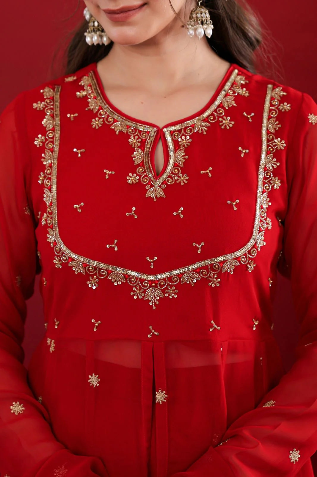 KARWACHOUTH SPECIAL BEAUTIFUL ANARKALI SUIT