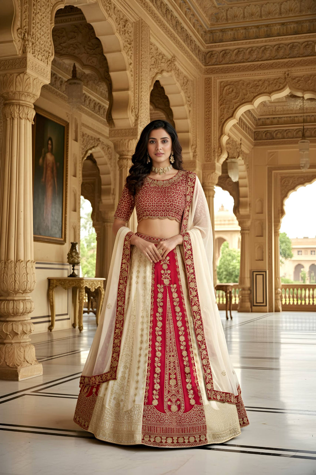 Beautiful Charming Georgette Sequence & Embroidery Work Lehenga Choli