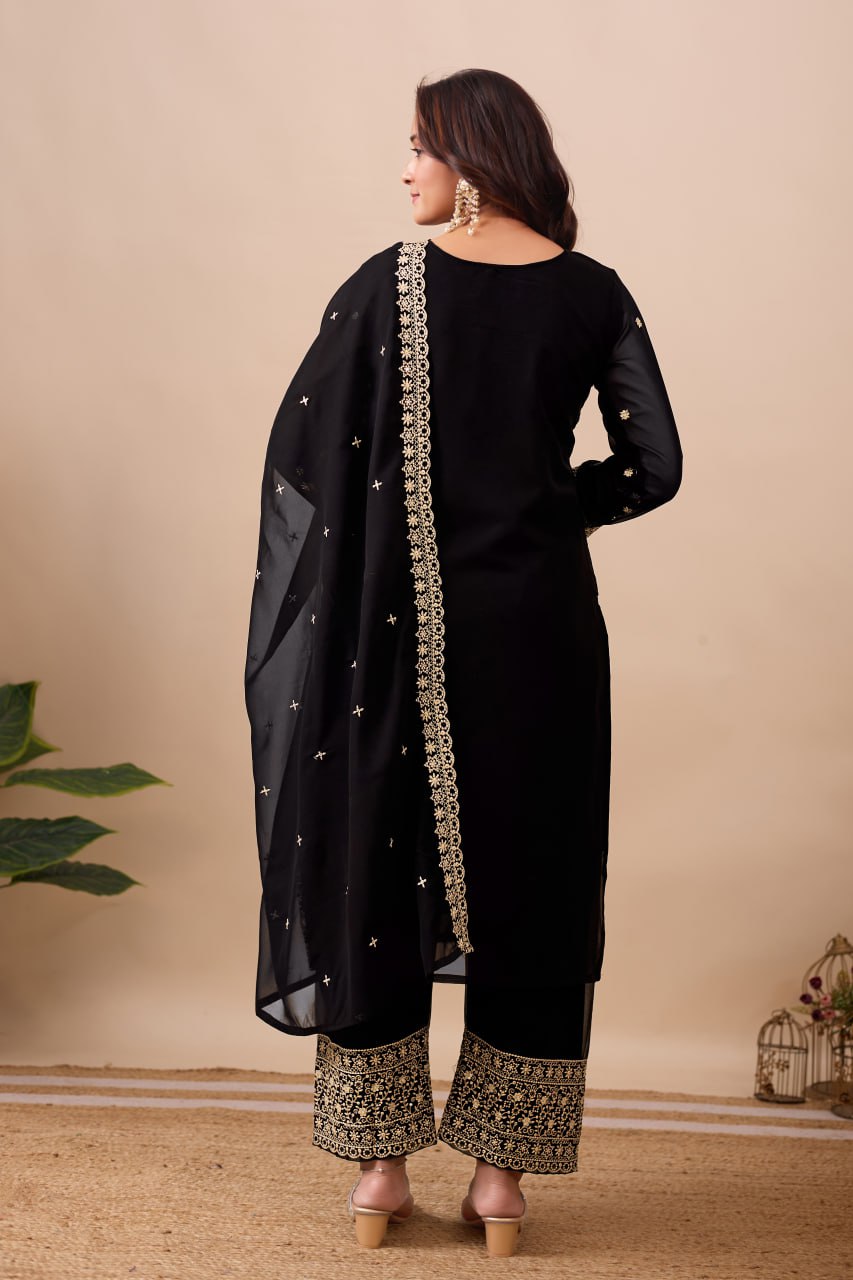 Designer Wedding Wear Premium Silk Salwar Suit