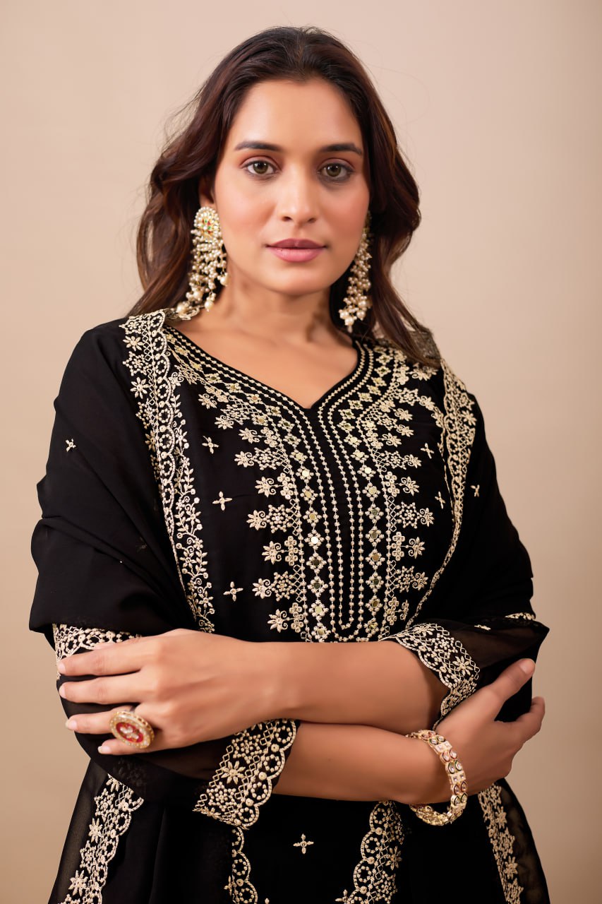 Designer Wedding Wear Premium Silk Salwar Suit