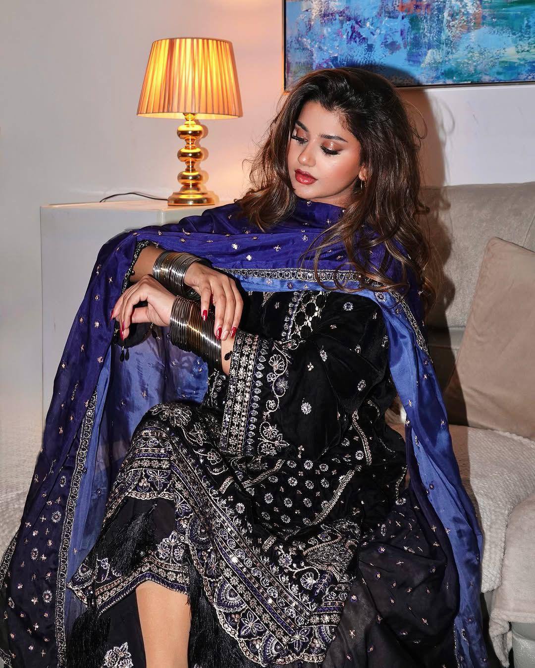 LAUNCHED VELVET KURTI-PLAZZO SET